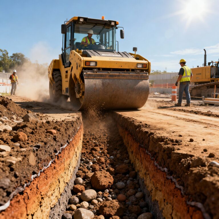 Compactação do solo: por que ela é essencial para a segurança das obras