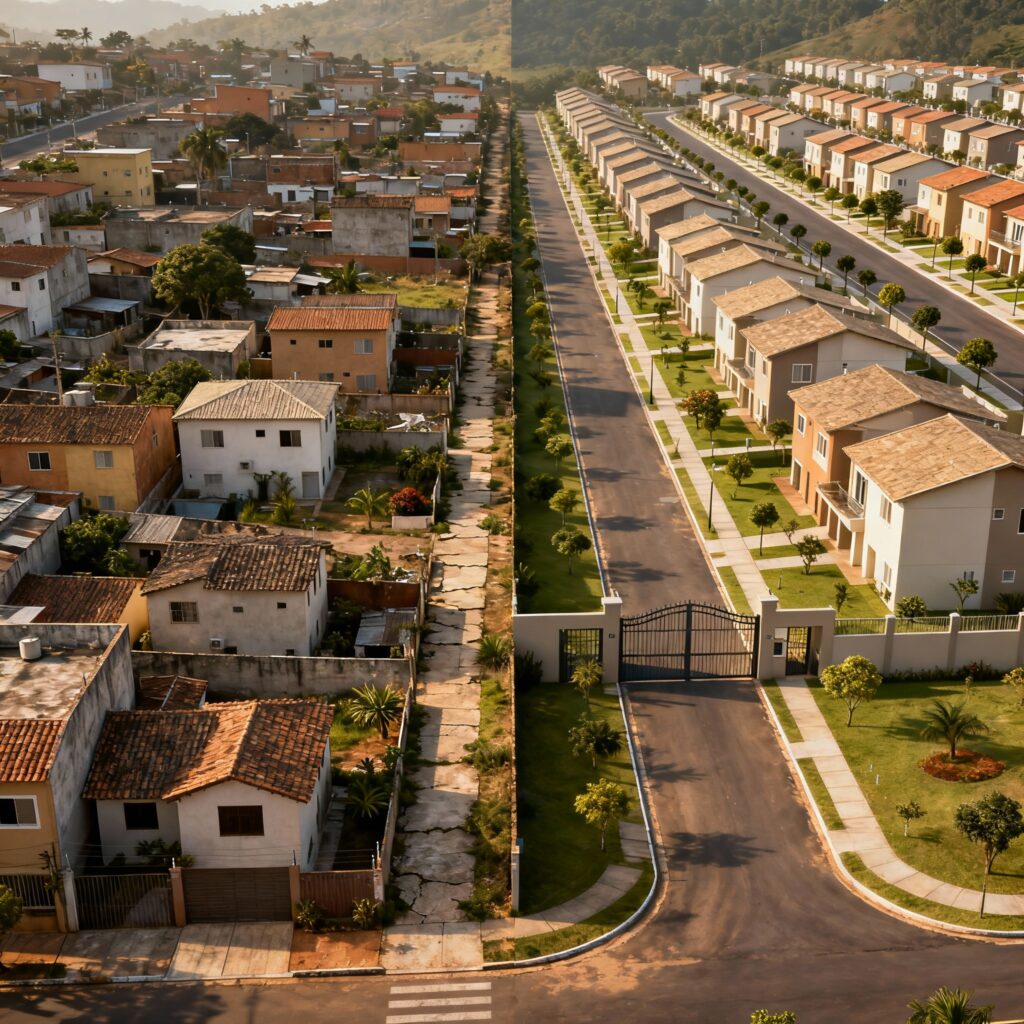 Diferença entre loteamento, condomínio fechado e bairro planejado