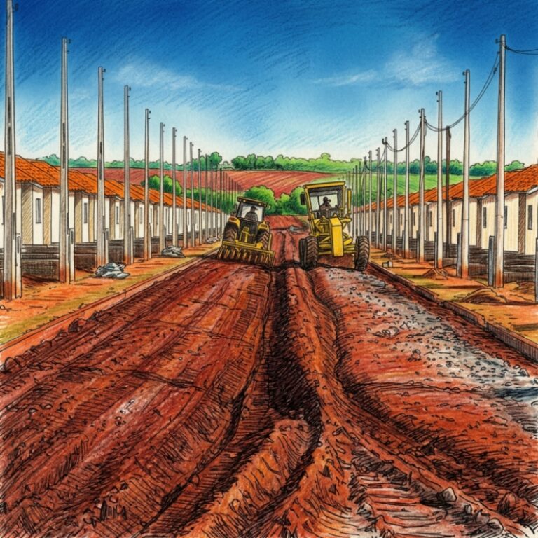 O artigo explora como a qualidade da infraestrutura — drenagem, pavimentação e terraplenagem — define o potencial de valorização e a liquidez de um loteamento. Ele demonstra que investir em execução técnica de alto padrão não é um custo, mas a estratégia principal para atrair compradores e garantir o sucesso do empreendimento imobiliário.